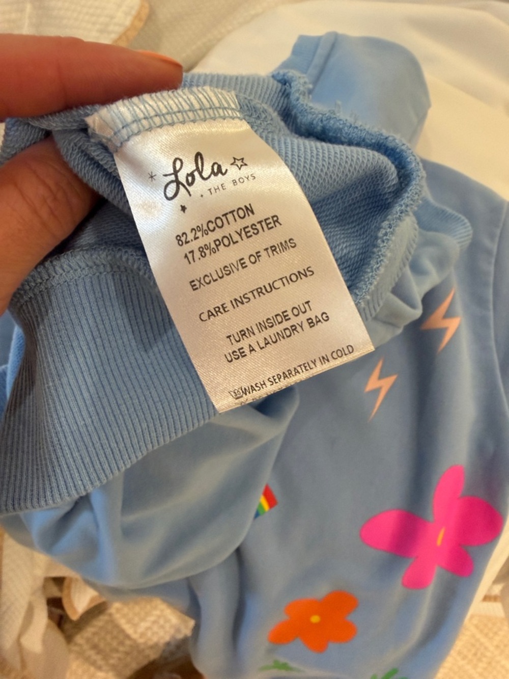 Lola + The Boys - Girls Blue Happy Daisy Matching Set - Size: 8Y - Picture 7 of 7
